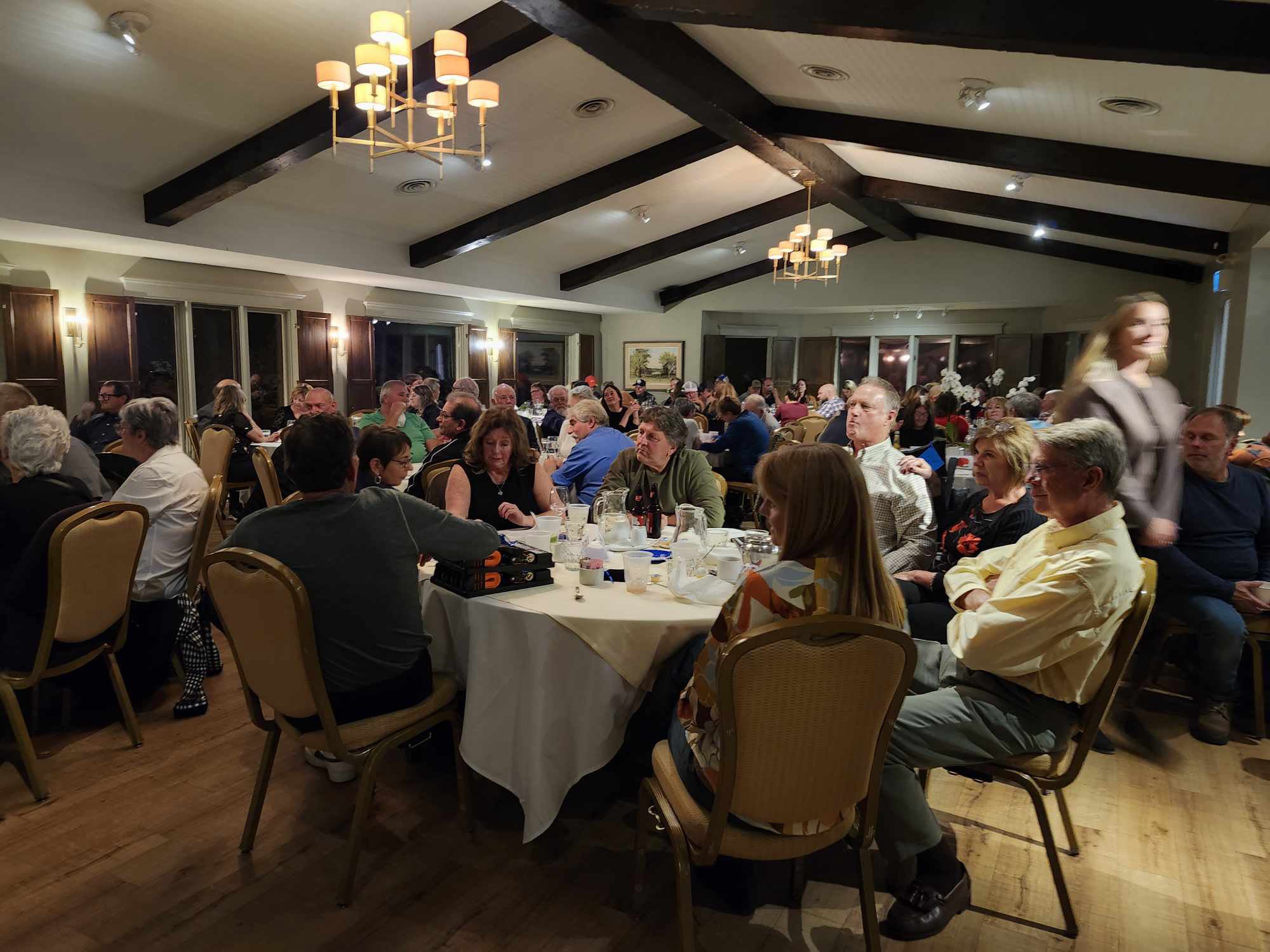 2024 Elimination Draw Attendees sitting around a table